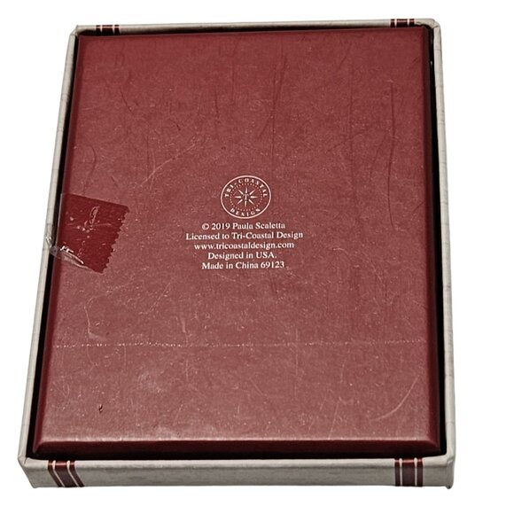 Santa Is Coming To Town Christmas Empty Gift Box Jewelry Holiday Paula Scaletta - Picture 2 of 6